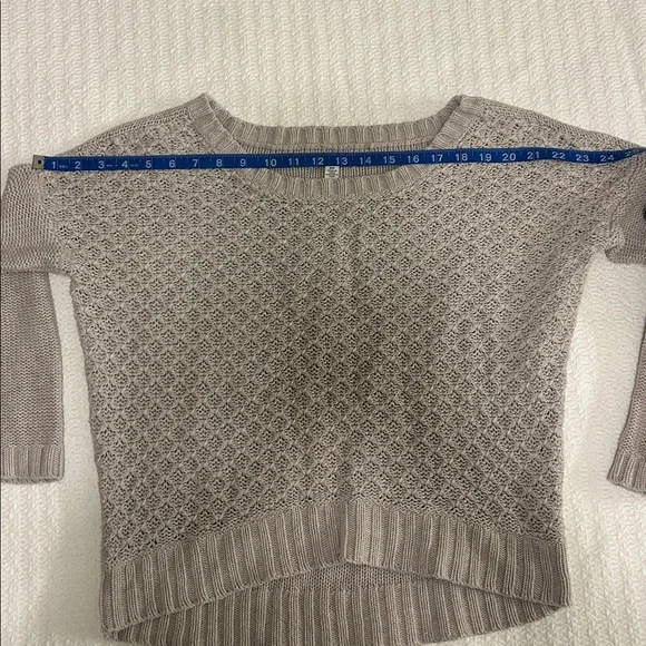 American Eagle Outfitters Taupe Knit Sweater - Size S - Picture 9 of 11